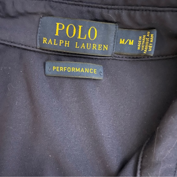 POLO Ralph Lauren Men's Deep Navy Blue Performance Polo Shirt Size Medium - Picture 2 of 7